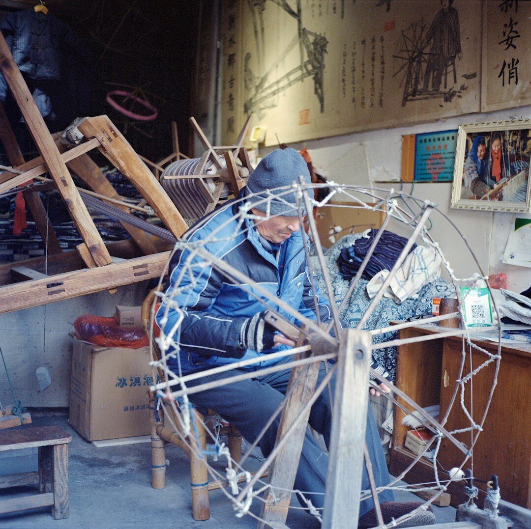 Young Croatian craftsman working in a wood workshop